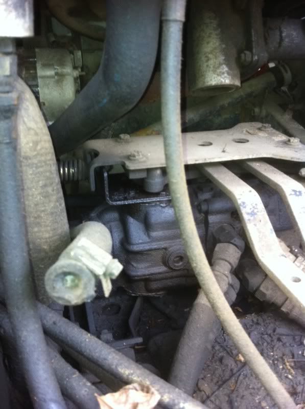 763 hydraulic leak at the main pump steering linkage Skidsteer Forum